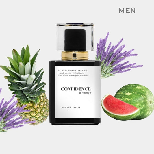 CONFIDENCE | Inspired by JIMMY CHOO MAN | Lavender Pink Pepper Patchouli Essential Oils | Jimmy Choo Dupe Pheromone Perfume - aromapassions