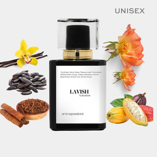 LAVISH | Inspired by TOM FORD TOBACCO VANILLE | Tobacco Vanille Dupe Pheromone Men Women Perfume | Nutmeg Patchouli Ginger Vanilla Tonka Bean Essential Oils - aromapassions