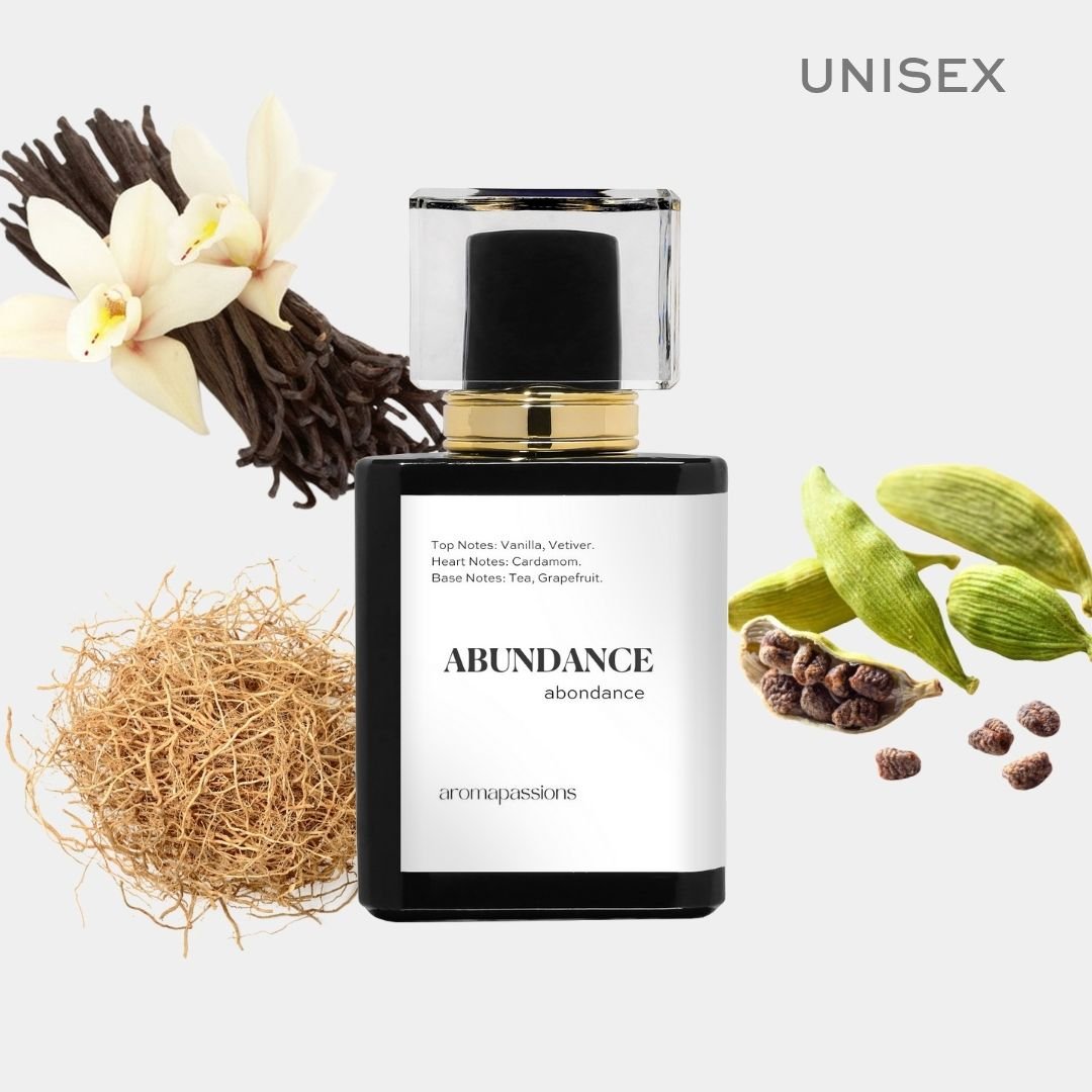 ABUNDANCE | Inspired by JO MALONE VETIVER & GOLDEN VANILLA | Vetiver & Golden Vanilla Dupe Pheromone Perfume - aromapassions