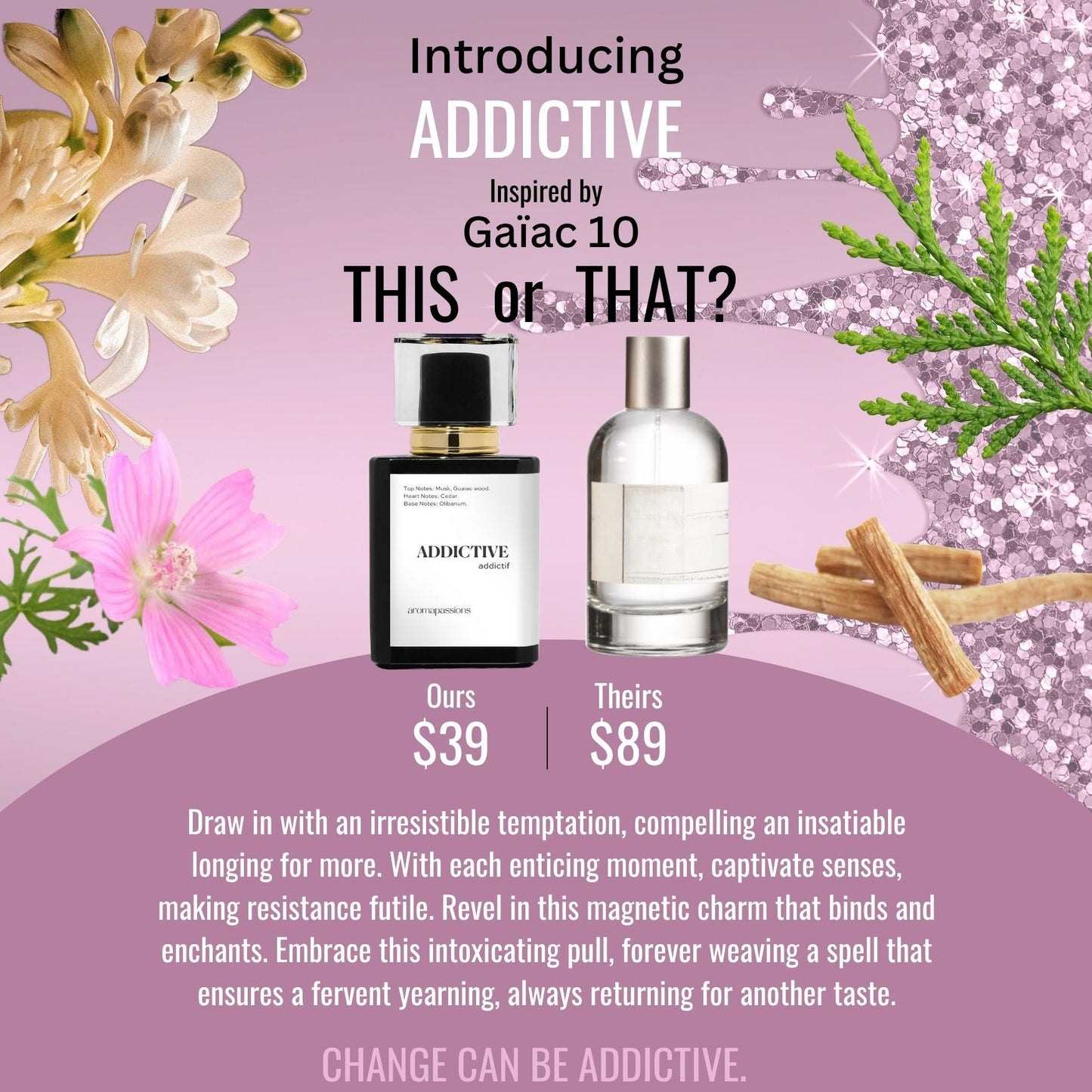 ADDICTIVE | Inspired by LE LABO GAÏAC 10 | Gaïac 10 Dupe Pheromone Perfume - aromapassions