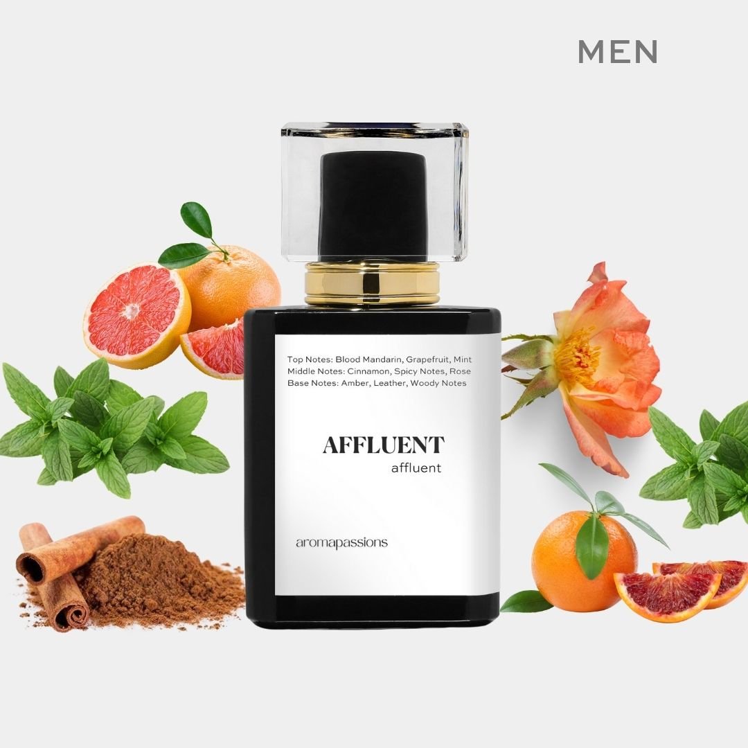 AFFLUENT | Inspired by One Million | Mint Cinnamon Rose Patchouli Essential Oils | 1 Million Dupe Pheromone Perfume - aromapassions