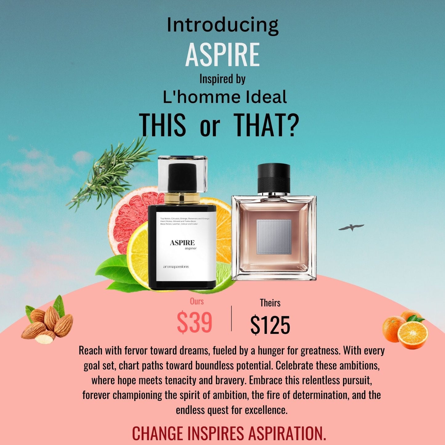 ASPIRE | Inspired by GUERLAIN L'HOMME IDEAL | L'homme Ideal Dupe Pheromone Perfume - aromapassions