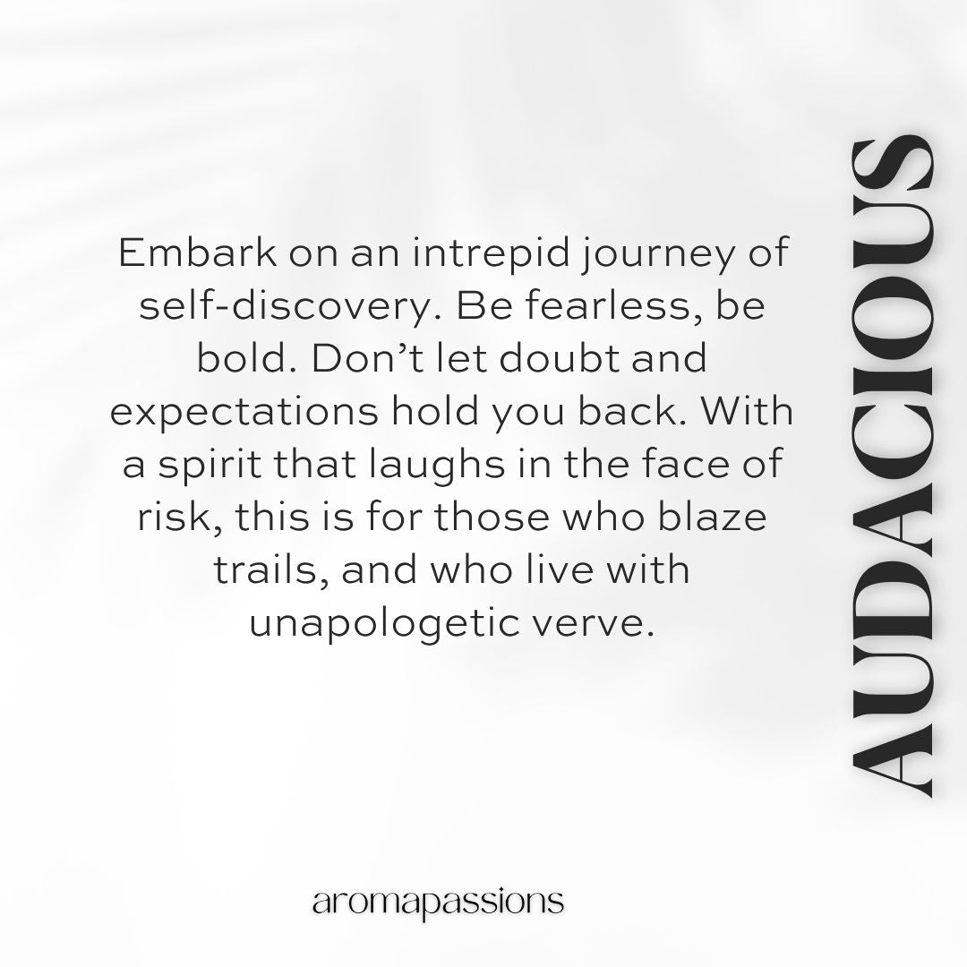 AUDACIOUS | Inspired by GIVNCHY LINTERDIT | L'Interdit Dupe Pheromone Eau De Parfum | Orange Blossom Jasmine Patchouli Vanilla Vetiver Essential Oils - aromapassions