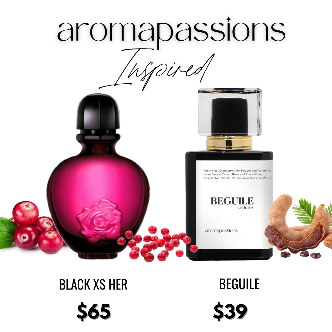 BEGUILE | Inspired by PACO - RABANNE BLACK XS HER | Black Xs Her Dupe Pheromone Perfume - aromapassions