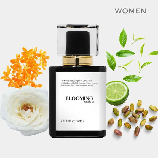 BLOOMING | Inspired by VIKTOR ROLF FLOWERBOMB | Flowerbomb Dupe Pheromone Eau De Parfum | Bergamot Jasmine Patchouli Vanilla Rose Essential Oils - aromapassions