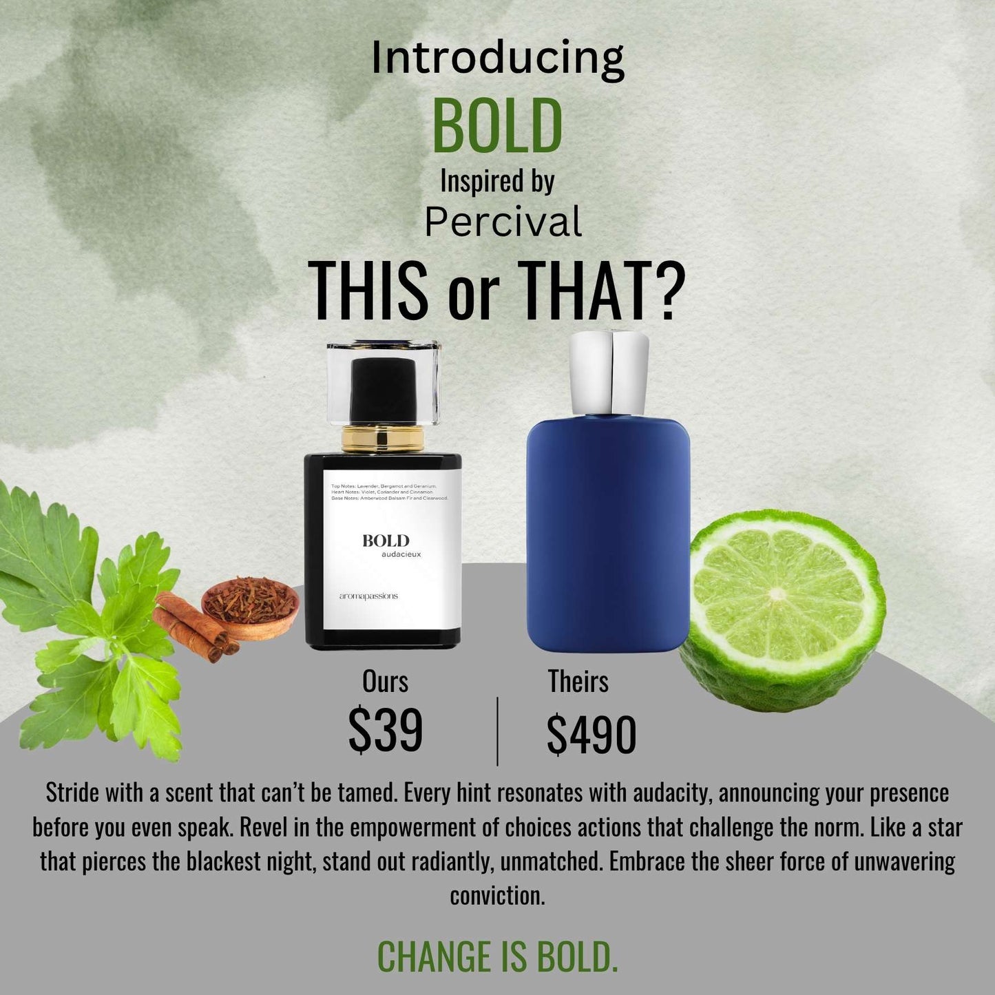 BOLD | Inspired by PARFUMS DE MARLY PERCIVAL | Percival Dupe Pheromone Perfume - aromapassions