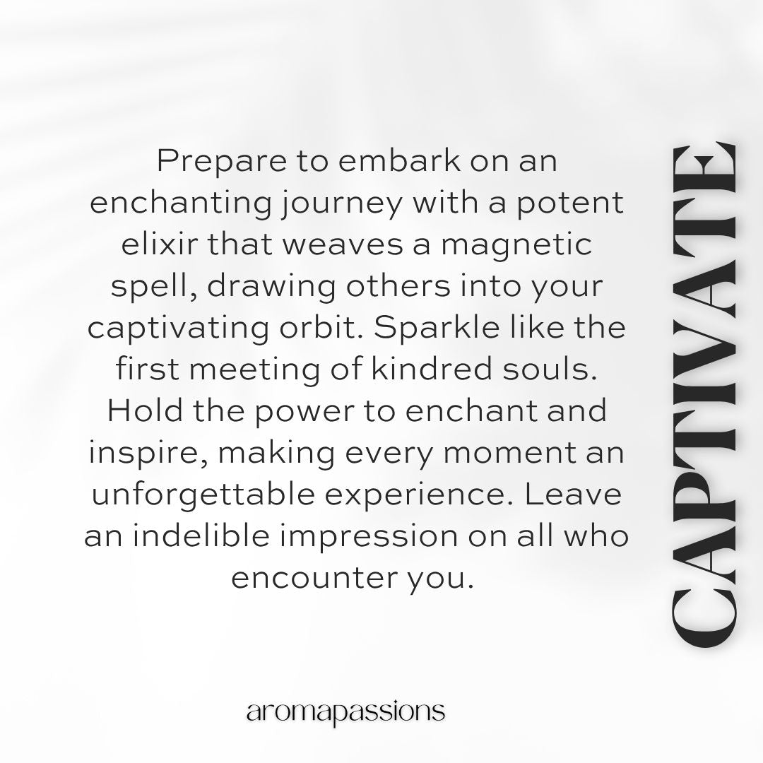 CAPTIVATE | Inspired by D. POISON | Poison Dupe Pheromone Perfume - aromapassions