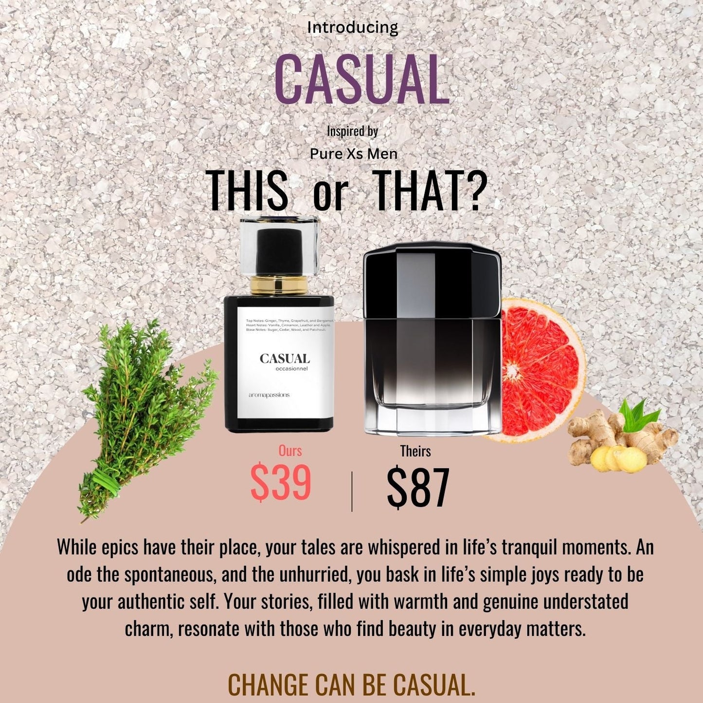 CASUAL | Inspired by PACO - RABANNE PURE XS MEN | Pure Xs Men Dupe Pheromone Perfume - aromapassions