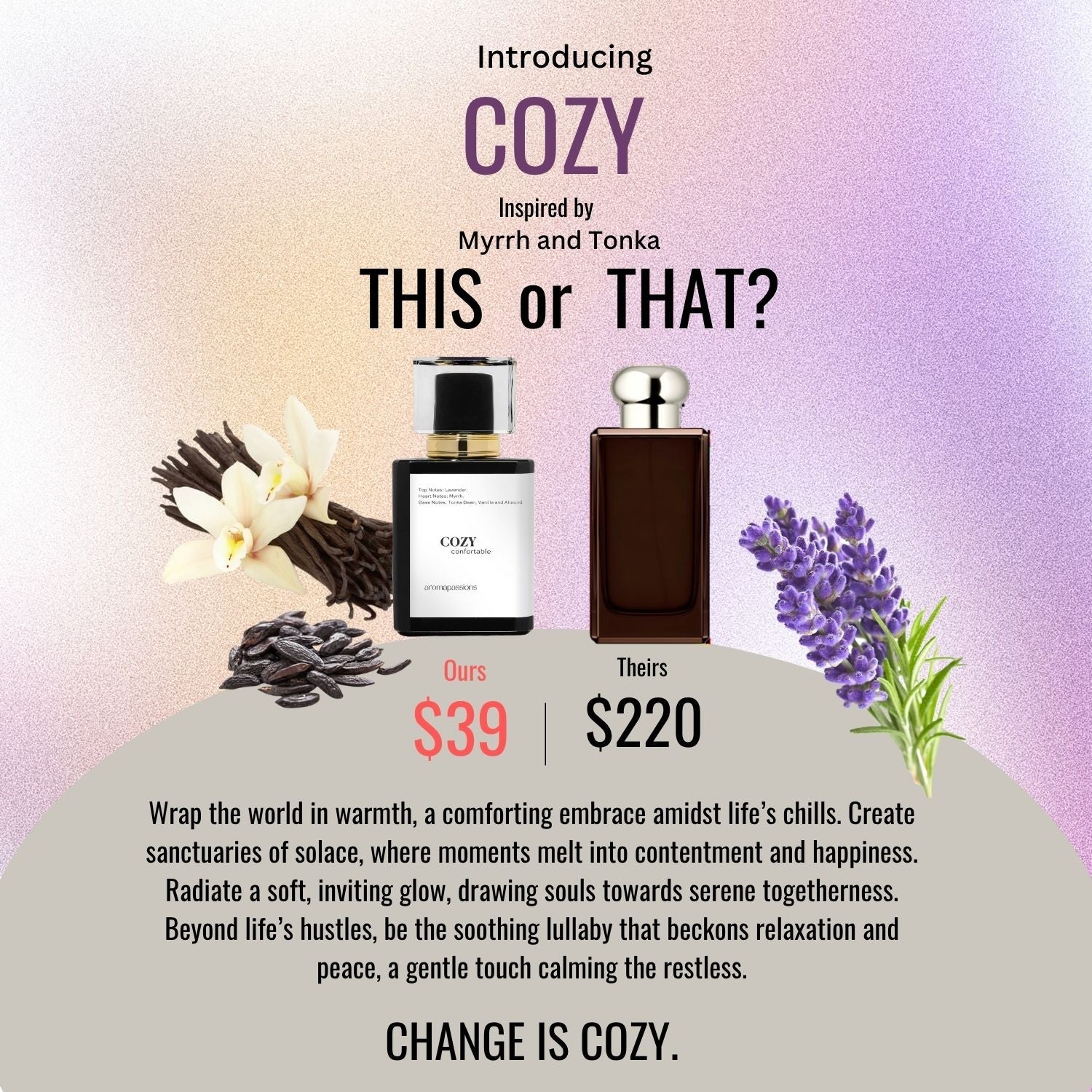 COZY | Inspired by JO MALONE MYRRH AND TONKA | Myrrh and Tonka Dupe Pheromone Perfume - aromapassions