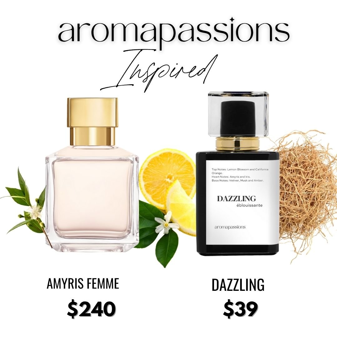 DAZZLE | Inspired by MAISON FRANCIS KURKDJIAN (MFK) AMYRIS FEMME | Amyris Femme Dupe Pheromone Perfume - aromapassions