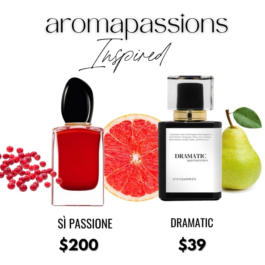 DRAMATIC | Inspired by GIORGIO ARMANI SÌ PASSIONE | Sì Passione Dupe Pheromone Perfume - aromapassions