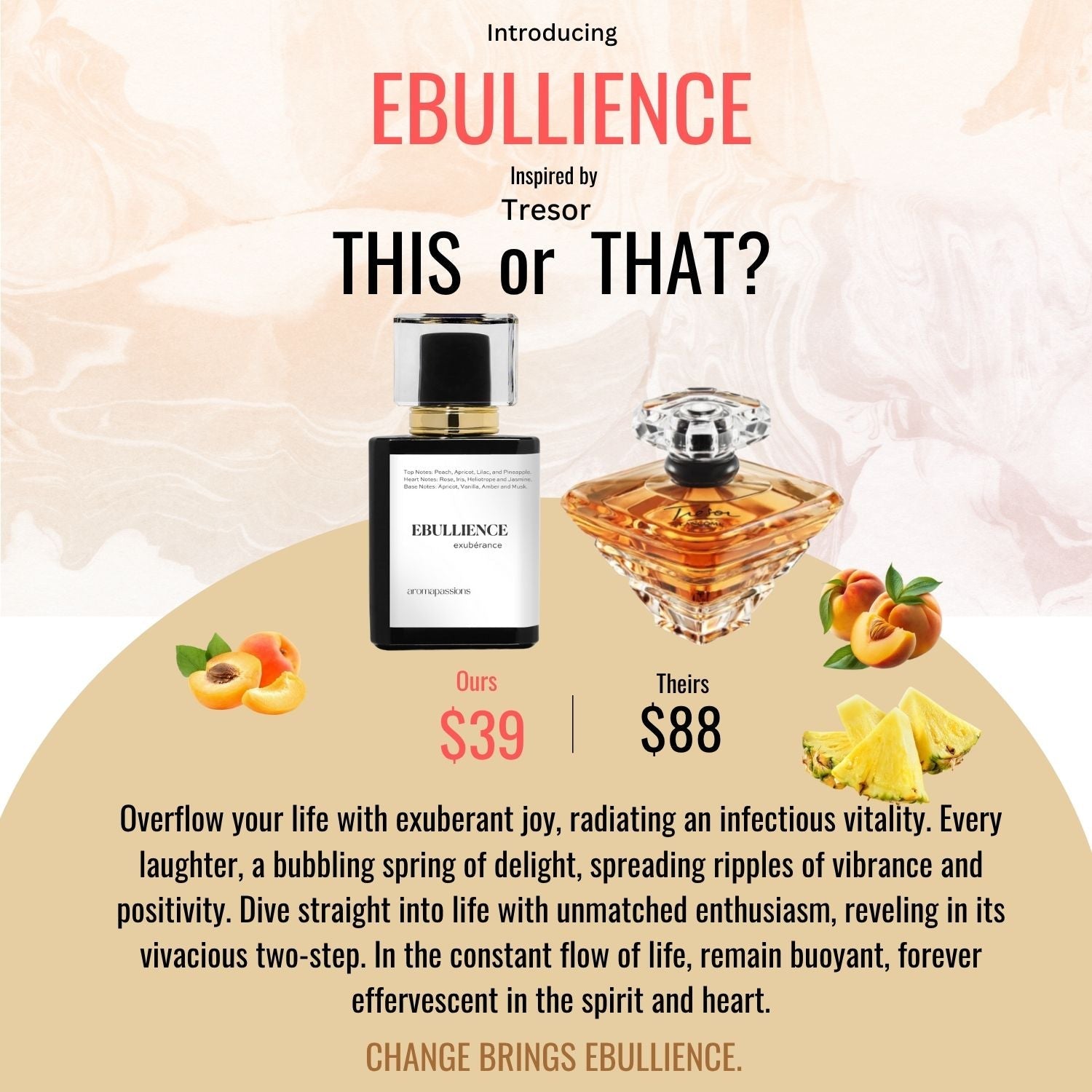 EBULLIENCE | Inspired by LANCOME TRESOR | Tresor Dupe Pheromone Perfume - aromapassions