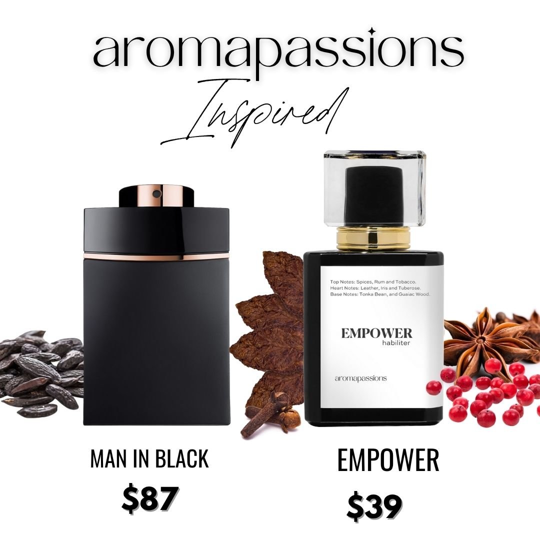 EMPOWER | Inspired by BVLGARI MAN IN BLACK | Man in Black Dupe Pheromone Perfume - aromapassions
