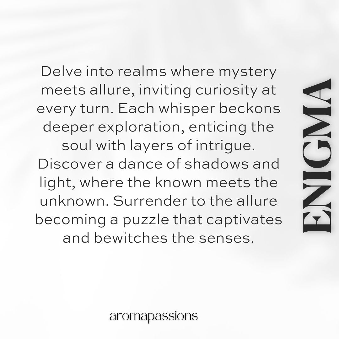 ENIGMA | Inspired by TOM FORD NOIR | Noir Dupe Pheromone Perfume - aromapassions