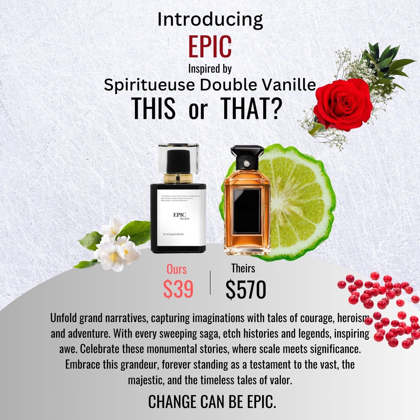 EPIC | Inspired by GUERLAIN SPIRITUEUSE DOUBLE VANILLE | Spiritueuse Double Vanille Dupe Pheromone Perfume - aromapassions