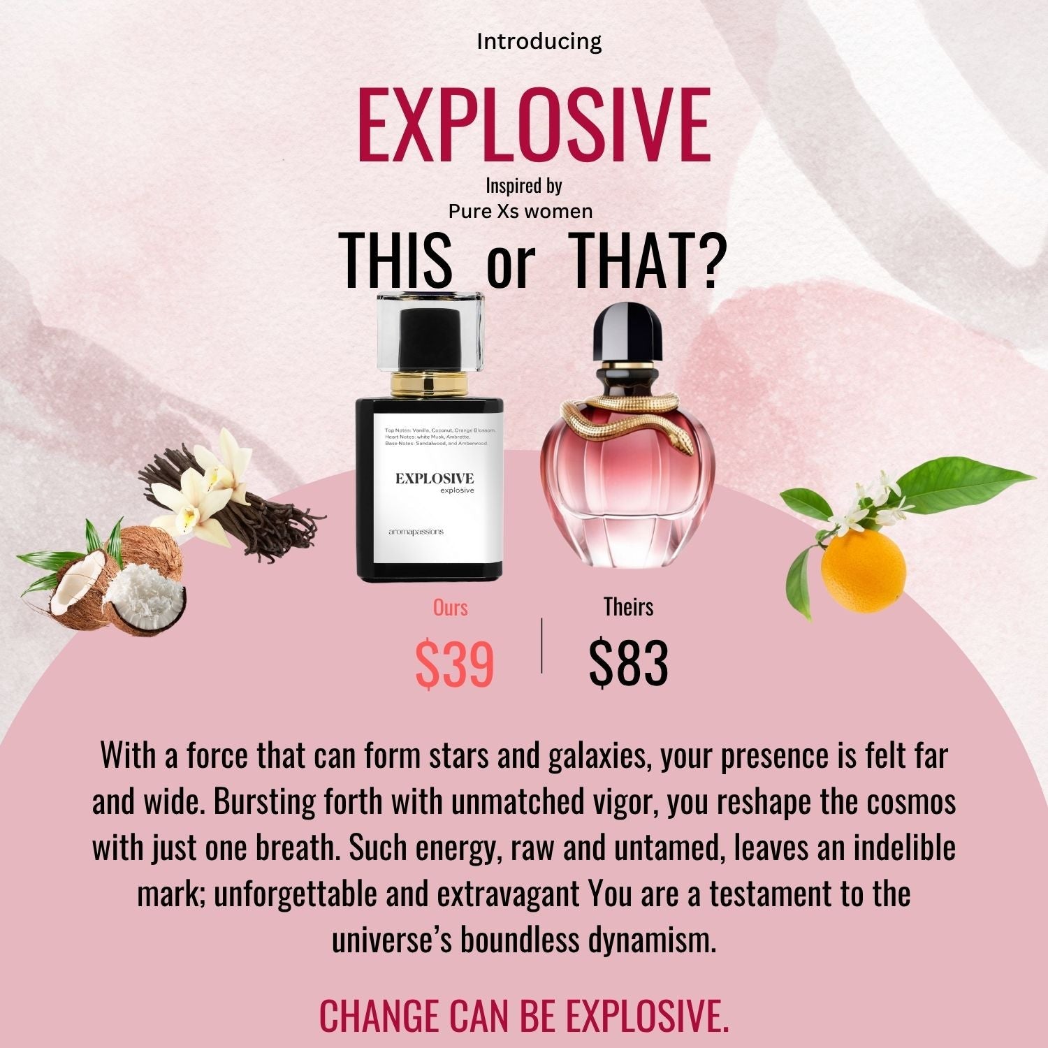 EXPLOSIVE | Inspired by PACO - RABANNE PURE XS WOMEN | Pure Xs women Dupe Pheromone Perfume - aromapassions