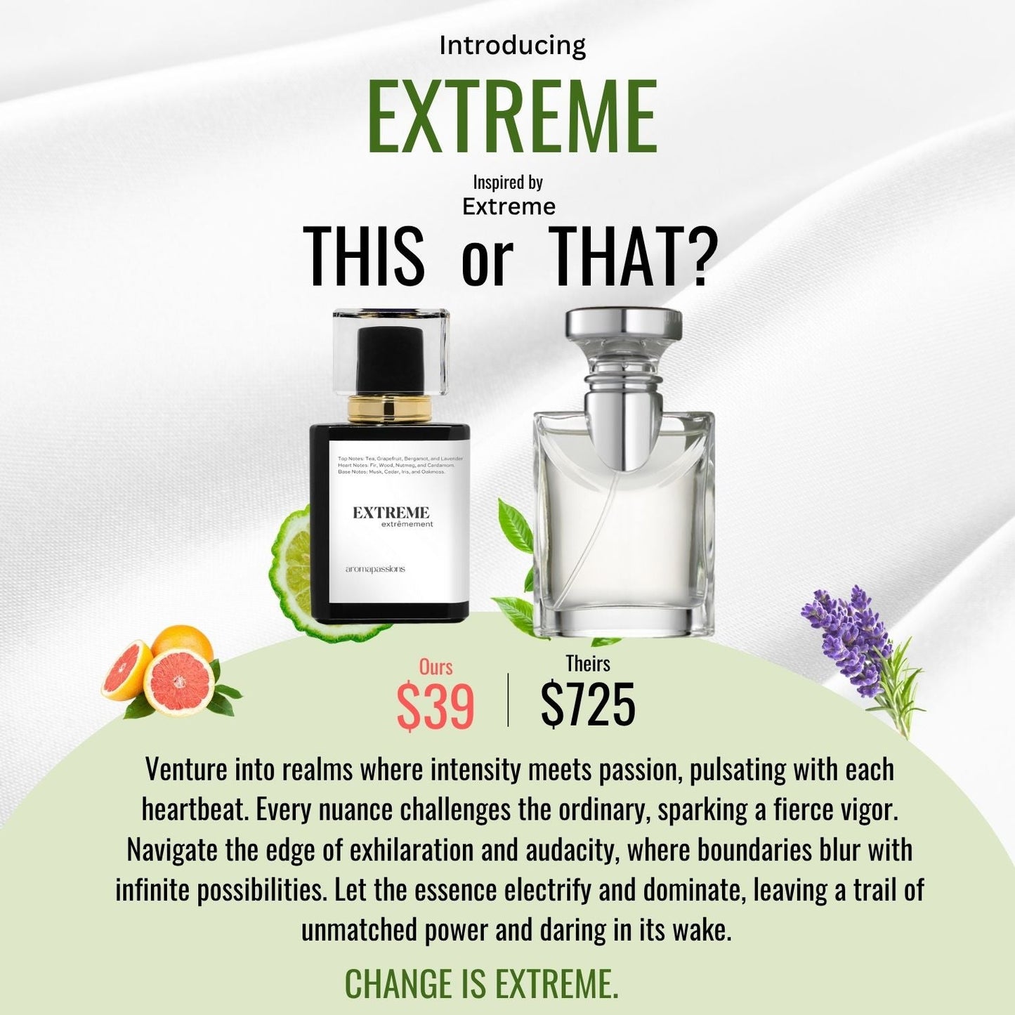 EXTREME | Inspired by BVLGARI EXTREME | Extreme Dupe Pheromone Perfume - aromapassions