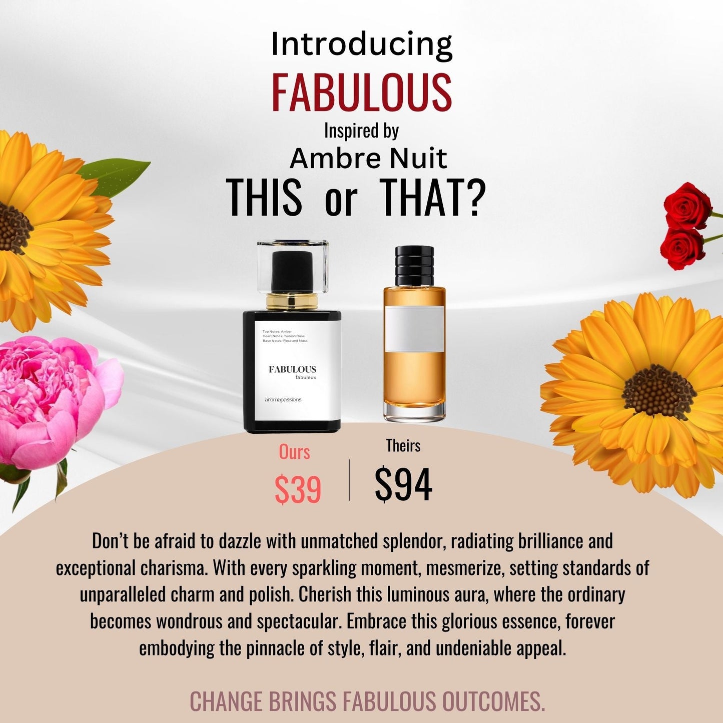 FABULOUS | Inspired by DIOR AMBRE NUIT | Ambre Nuit Dupe Pheromone Perfume - aromapassions