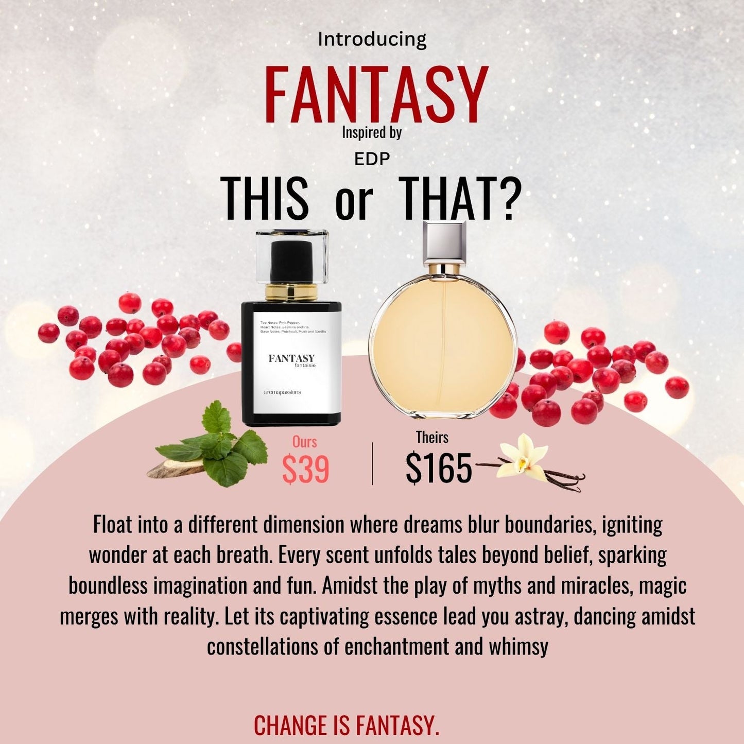 FANTASY | Inspired by CHANEL CHANCE EDP | Chance EDP Dupe Pheromone Perfume - aromapassions