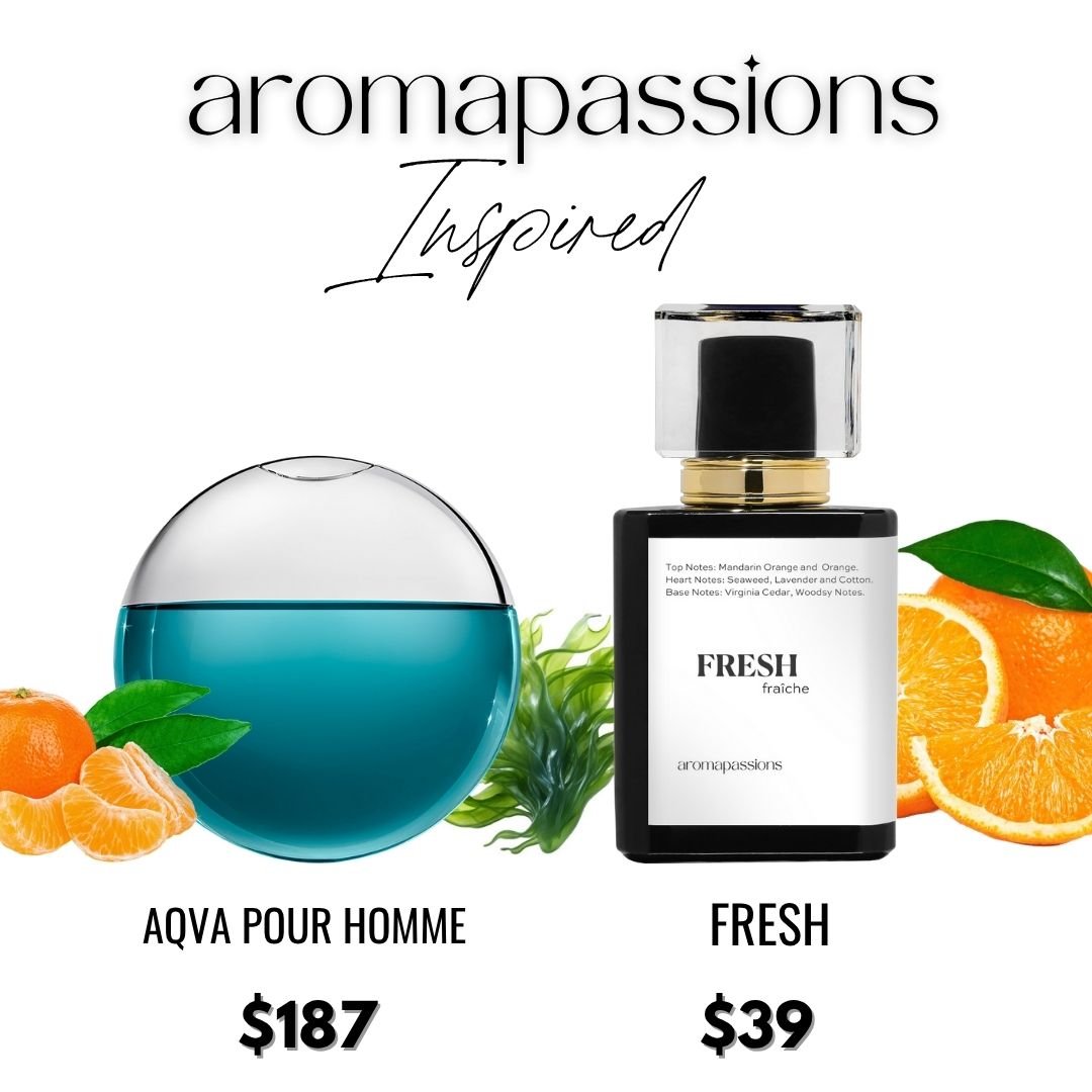 FRESH | Inspired by BVLGARI AQVA POUR HOMME | Aqva Pour Homme Dupe Pheromone Perfume - aromapassions