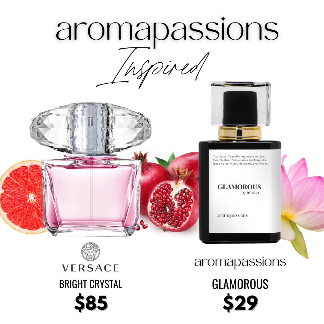 GLAMOROUS | Inspired by VERSACE BRIGHT CRYSTAL | Bright Crystal Dupe Pheromone Perfume - aromapassions