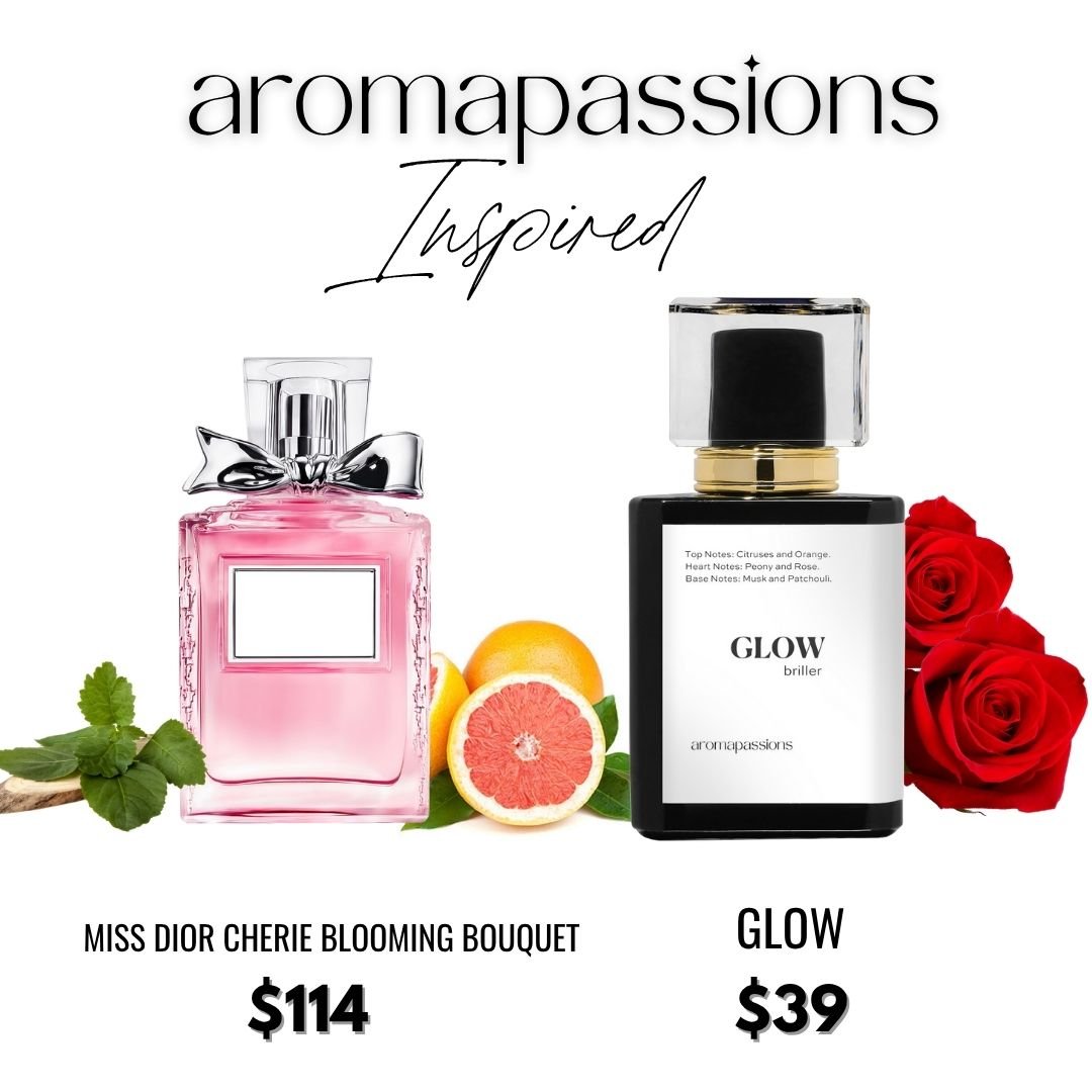 GLOW | Inspired by DIOR MISS DIOR CHERIE BLOOMING BOUQUET | Miss Dior Cherie Blooming Bouquet Dupe Pheromone Perfume - aromapassions