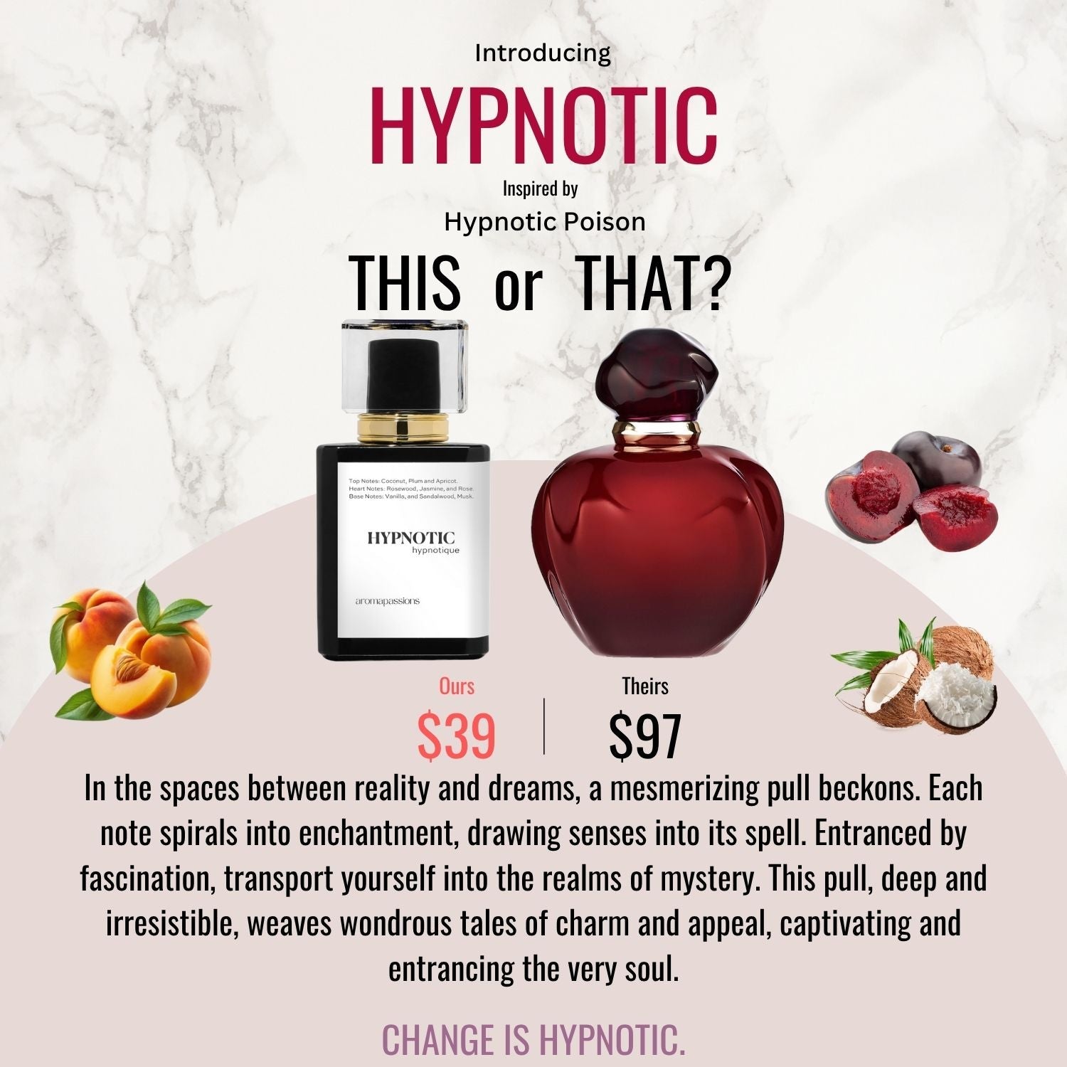 HYPNOTIC | Inspired by DIOR HYPNOTIC POISON | Hypnotic Poison Dupe Pheromone Perfume - aromapassions