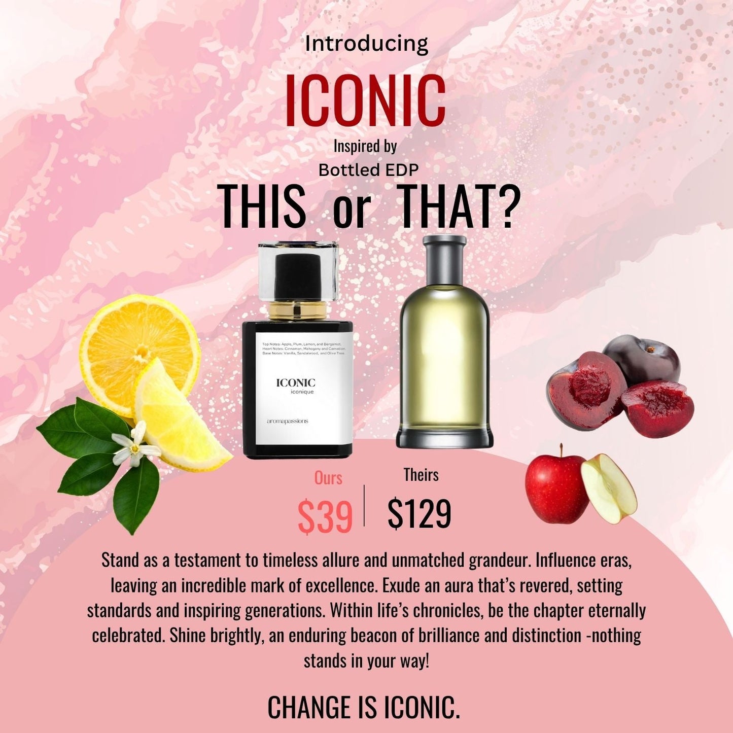 ICONIC | Inspired by HUGO BOSS BOTTLED EDP | Bottled EDP Dupe Pheromone Perfume - aromapassions