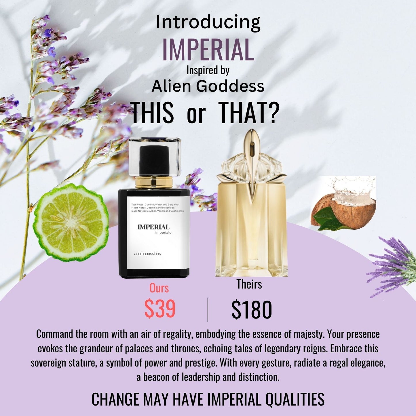 IMPERIAL | Inspired by MUGLER ALIEN GODDESS | Alien Goddess Dupe Pheromone Perfume - aromapassions