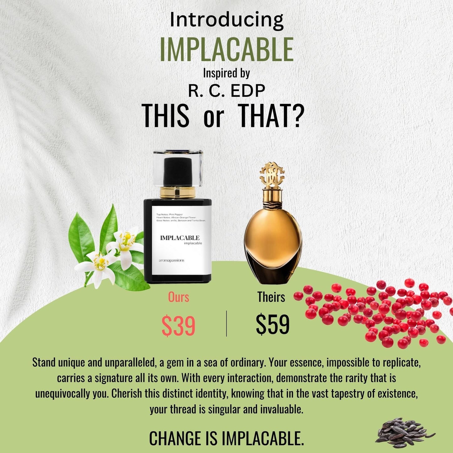 IMPLACABLE | Inspired by ROBERTO CAVALLI ROBERTO CAVALLI EDP | Roberto Cavalli EDP Dupe Pheromone Perfume - aromapassions