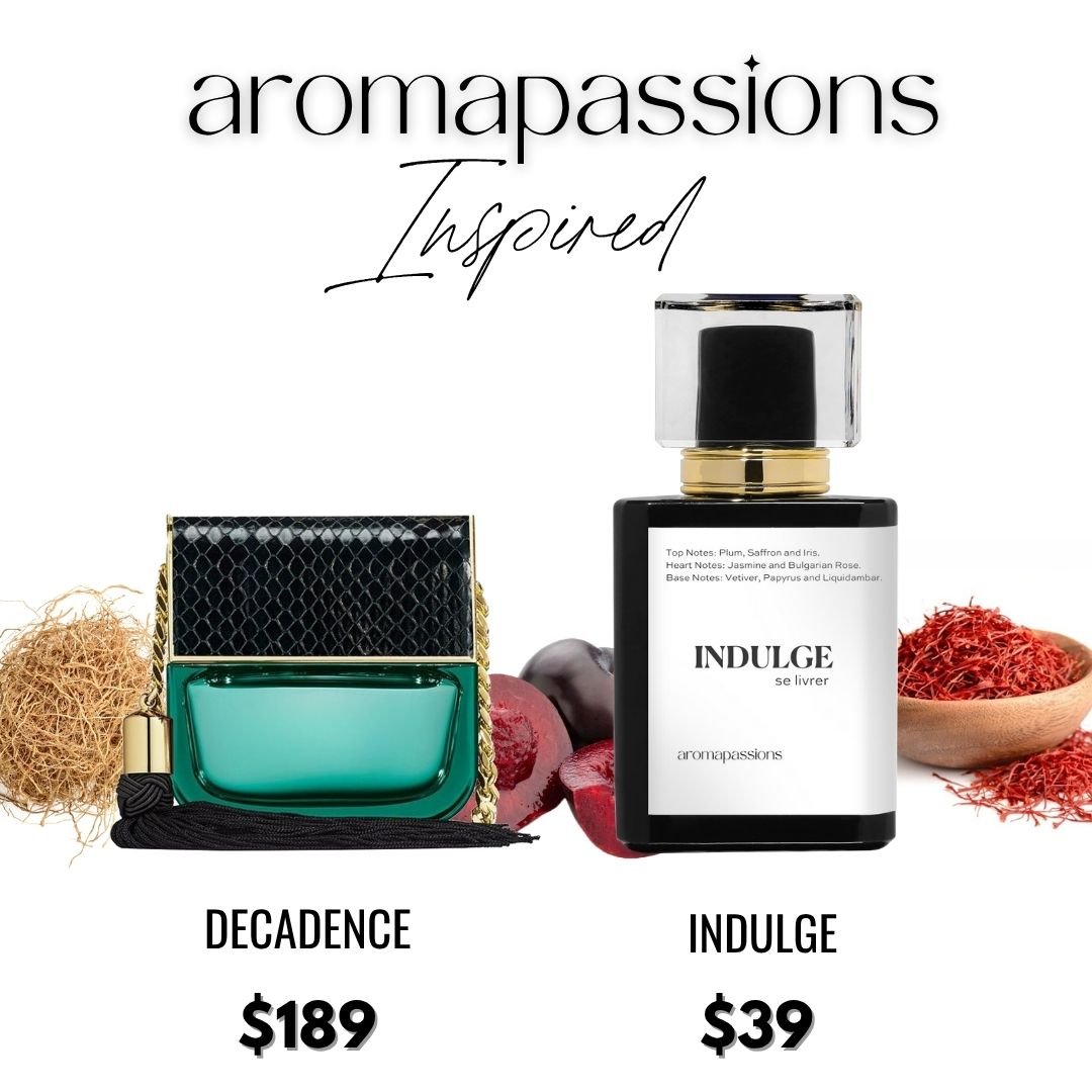 INDULGE | Inspired by MARK JACOBS DECADENCE | Decadence Dupe Pheromone Perfume - aromapassions
