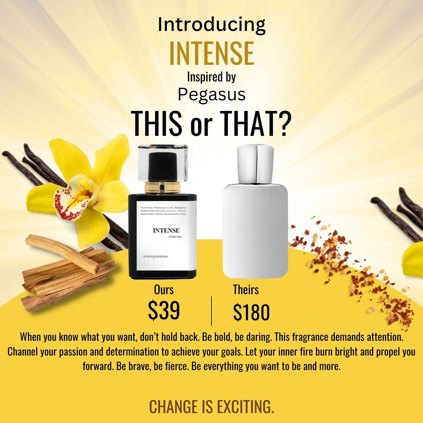 INTENSE | Inspired by PARFUMS DE MARLY PEGASUS | Pegasus Dupe Pheromone Perfume - aromapassions