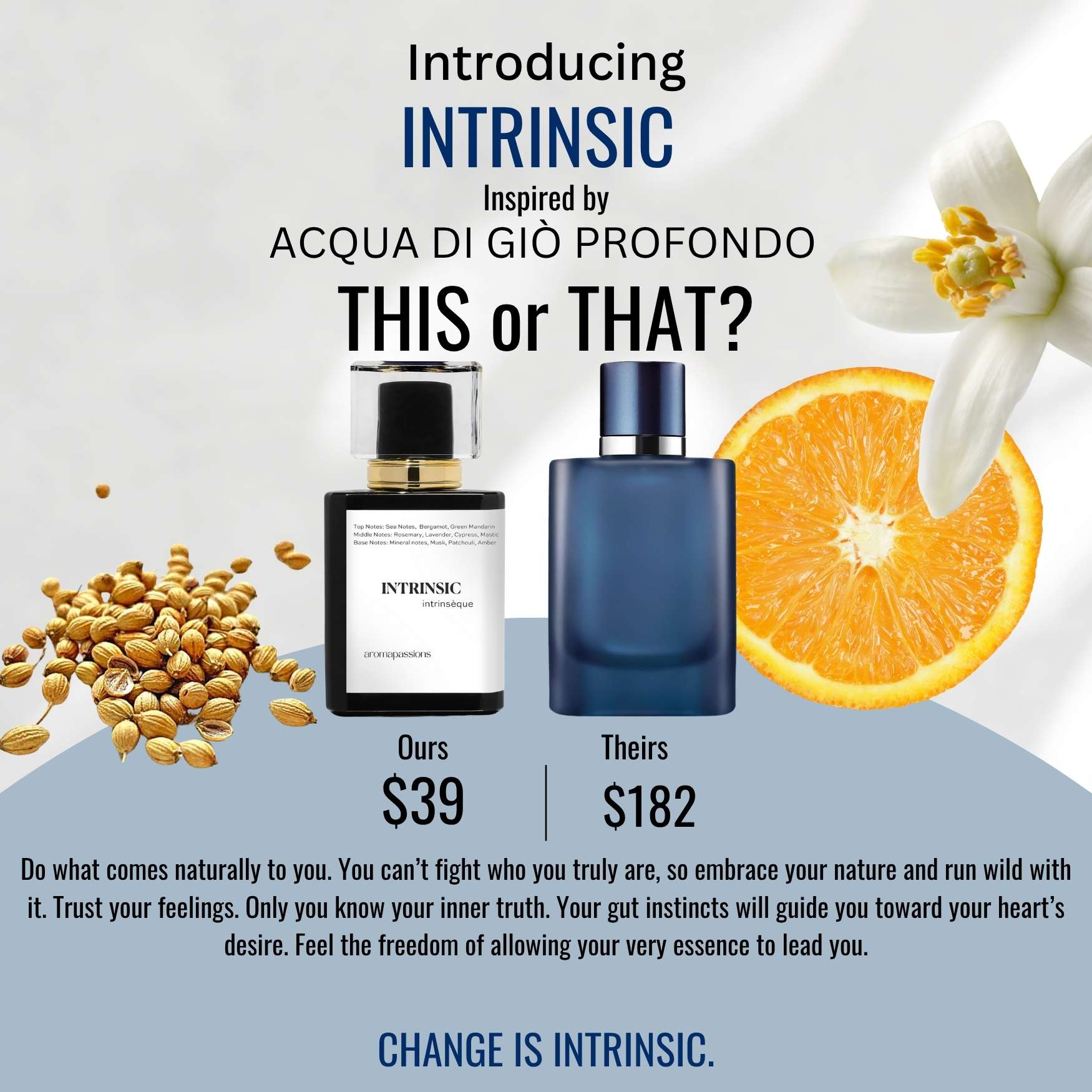 INTRINSIC | Inspired by GIORGIO ARMANI ACQUA DI GIO PROFONDO | Acqua Di Gio Profondo Dupe Pheromone Perfume - aromapassions
