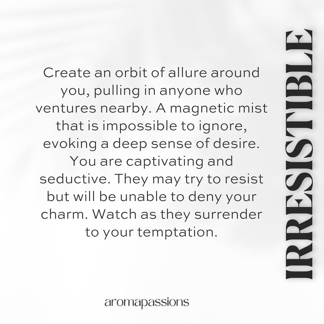 IRRESISTIBLE | Inspired by YSL BLACK OPIUM | Black Opium Dupe Pheromone Perfume - aromapassions