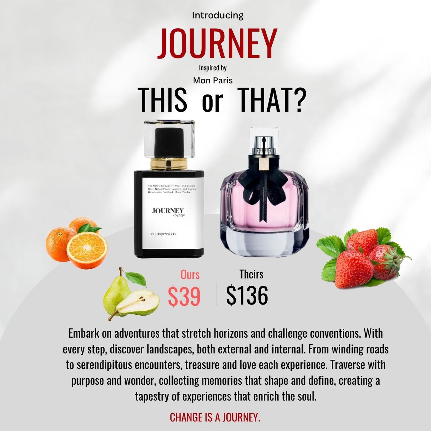 JOURNEY | Inspired by YSL MON PARIS | Mon Paris Dupe Pheromone Perfume - aromapassions