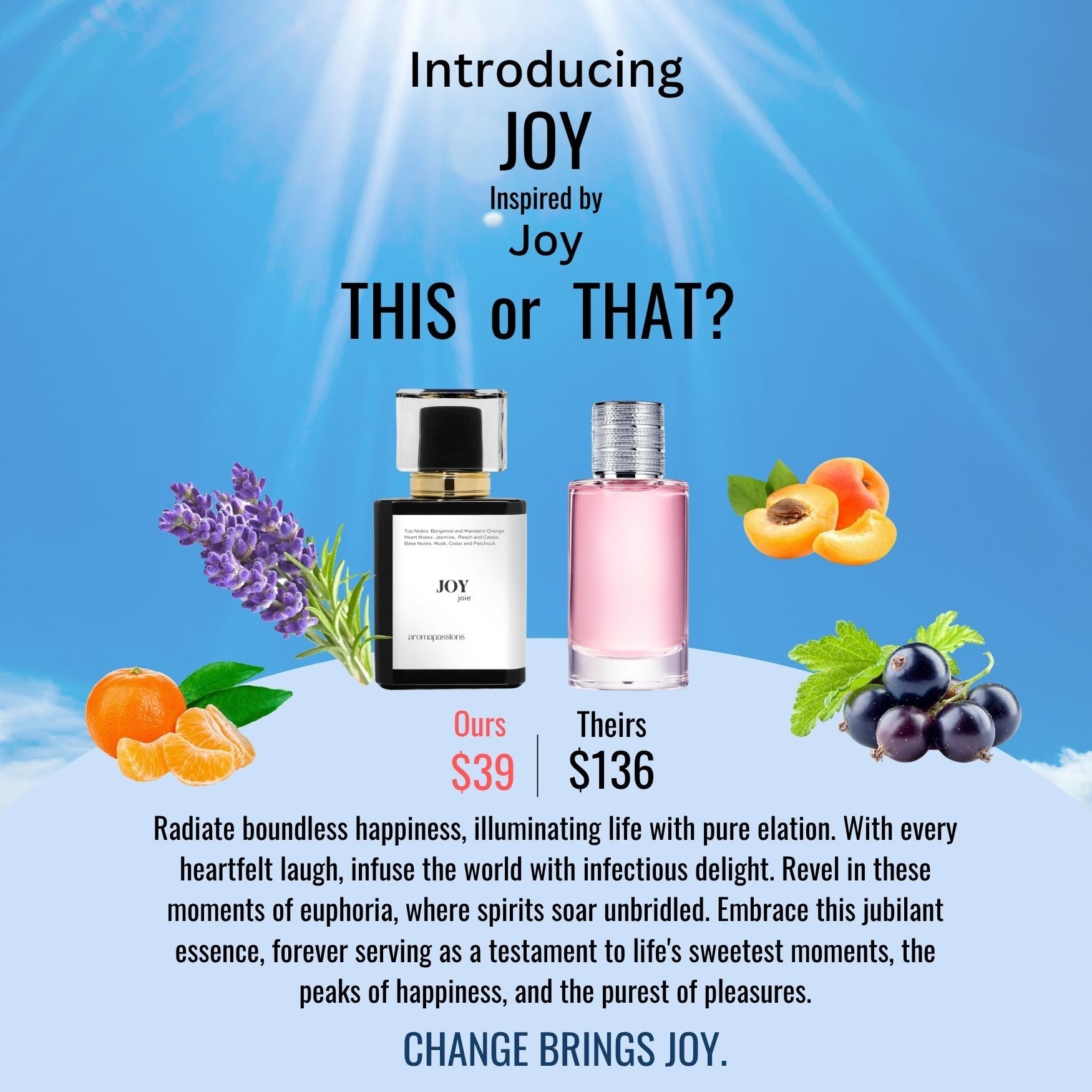 JOY | Inspired by DIOR JOY | Joy Dupe Pheromone Perfume - aromapassions