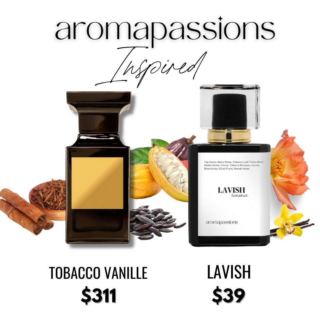 LAVISH | Inspired by TOM FORD TOBACCO VANILLE | Tobacco Vanille Dupe Pheromone Men Women Perfume | Nutmeg Patchouli Ginger Vanilla Tonka Bean Essential Oils - aromapassions