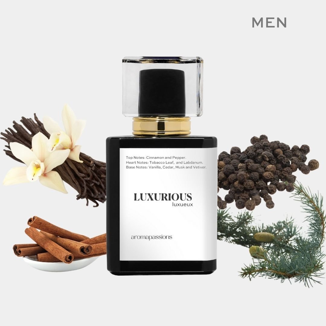 LUXURIOUS | Inspired by PARFUMS DE MARLY HEROD | Cinnamon Labdanum Vanilla Cedar Cypriol Vetiver Essential Oils | Herod Dupe Pheromone Perfume - aromapassions