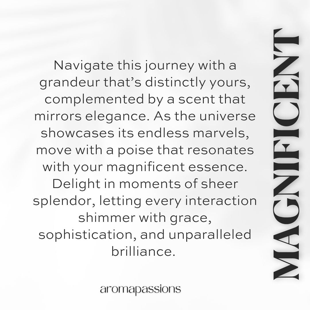 MAGNIFICENT | Inspired by MFK 724 | Calabrian Bergamot Sweet Pea Jasmin Sandalwood Essential Oils | 724 Dupe Pheromone Perfume - aromapassions