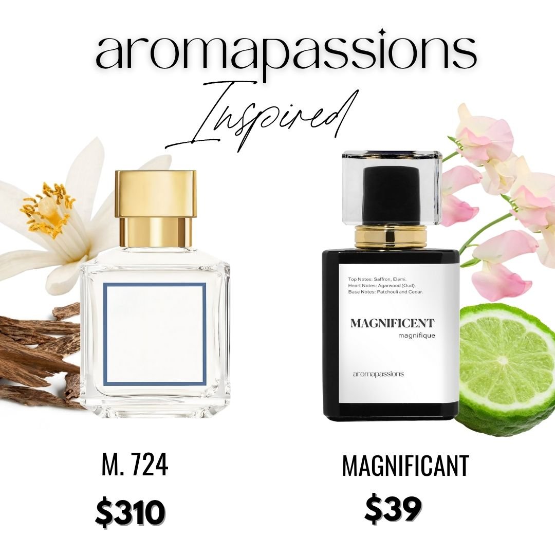 MAGNIFICENT | Inspired by MFK 724 | Calabrian Bergamot Sweet Pea Jasmin Sandalwood Essential Oils | 724 Dupe Pheromone Perfume - aromapassions