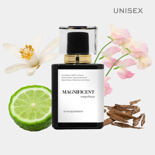 MAGNIFICENT | Inspired by MFK 724 | Calabrian Bergamot Sweet Pea Jasmin Sandalwood Essential Oils | 724 Dupe Pheromone Perfume - aromapassions