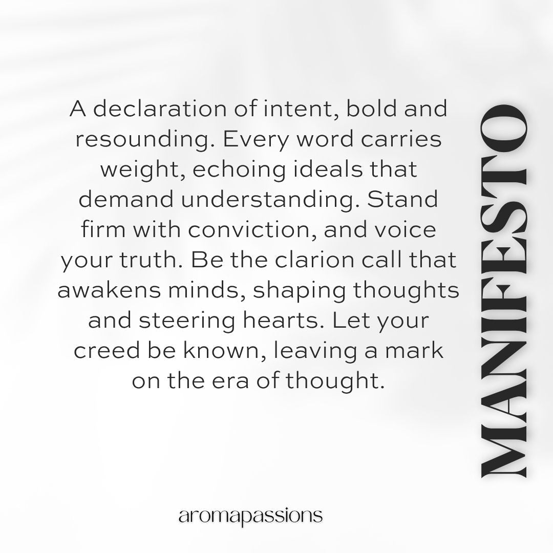 MANIFESTO | Inspired by CARTIER DECLARATION | Declaration Dupe Pheromone Perfume - aromapassions