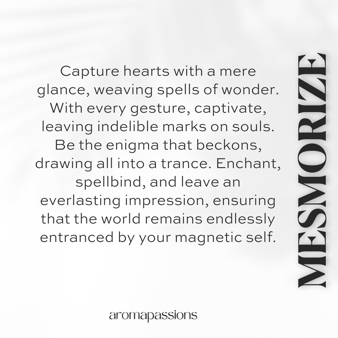 MESMORIZE | Inspired by GIORGIO ARMANI CODE | Armani Code Dupe Pheromone Perfume - aromapassions