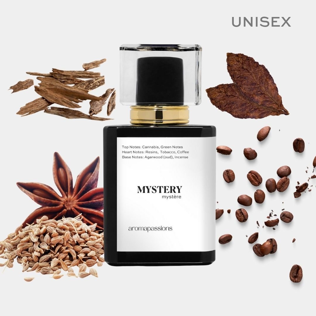 MYSTERY | Inspired by NASOMATTO BLACK AFGANO | Black Afgano Dupe Pheromone Perfume | Vanilla Cedarwood Fragrance Essential Oils Parfum Notes - aromapassions