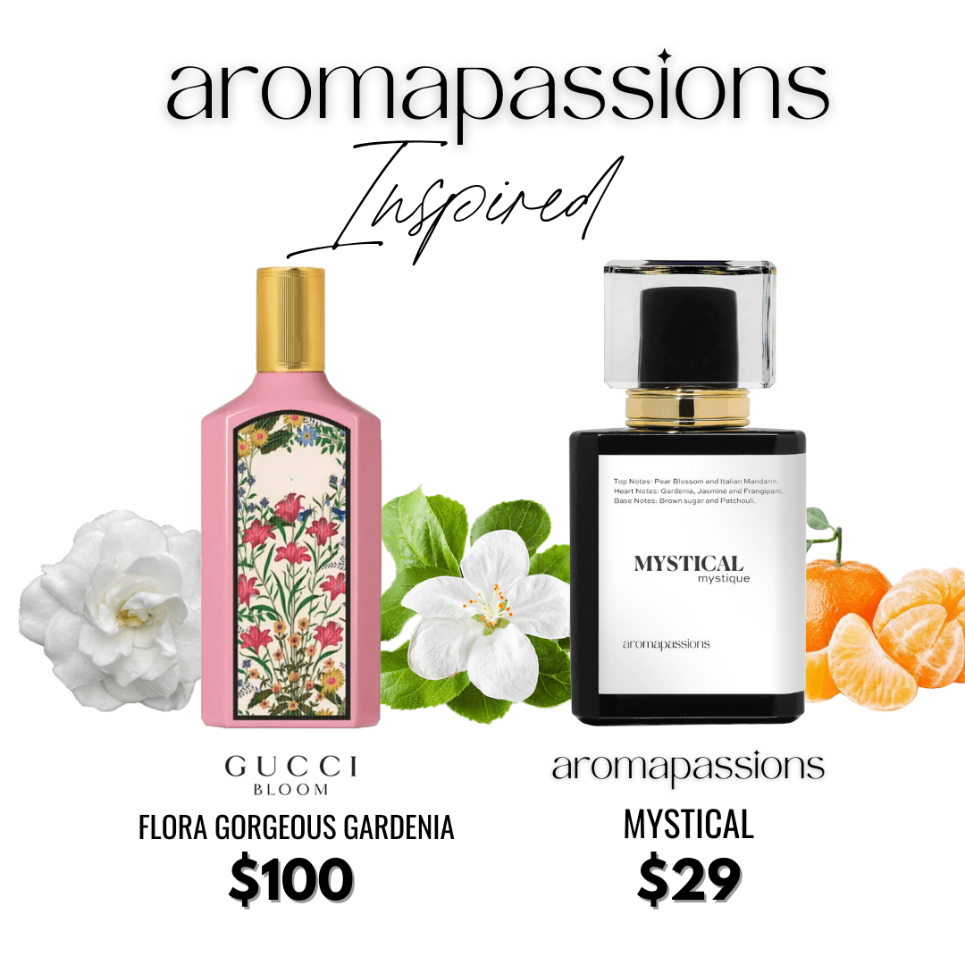 MYSTICAL | Inspired by GUCCI FLORA GORGEOUS GARDENIA | Flora Gorgeous Gardenia Dupe Pheromone Perfume - aromapassions
