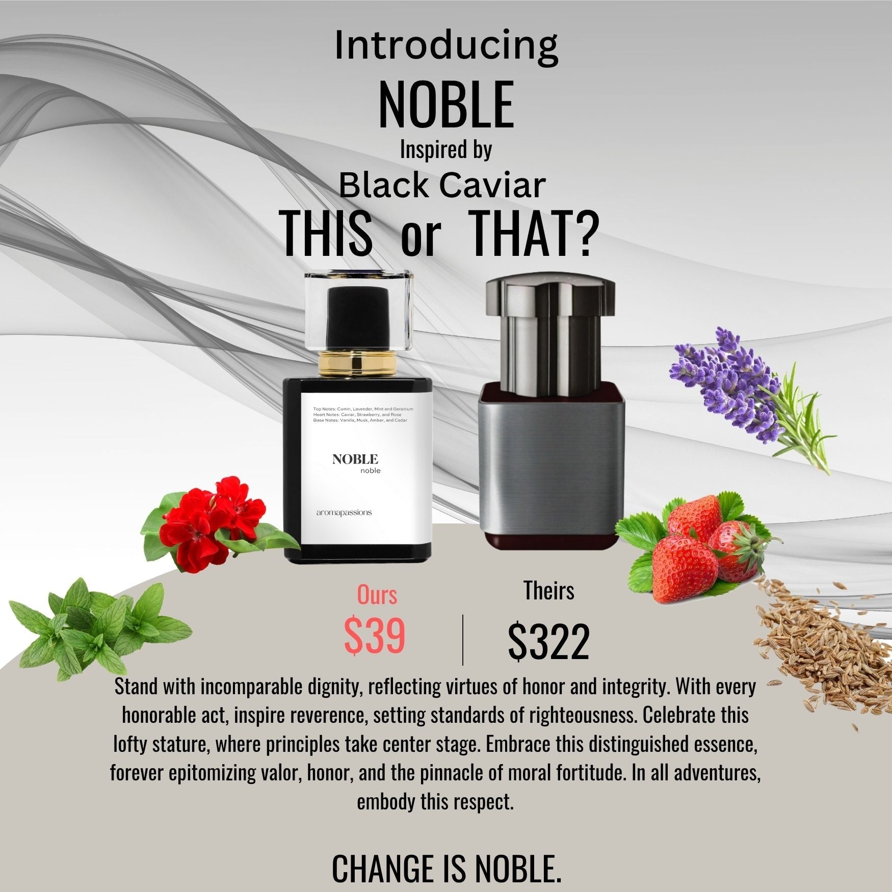 NOBLE | Inspired by ELECTIMUSS BLACK CAVIAR | Black Caviar Dupe Pheromone Perfume - aromapassions