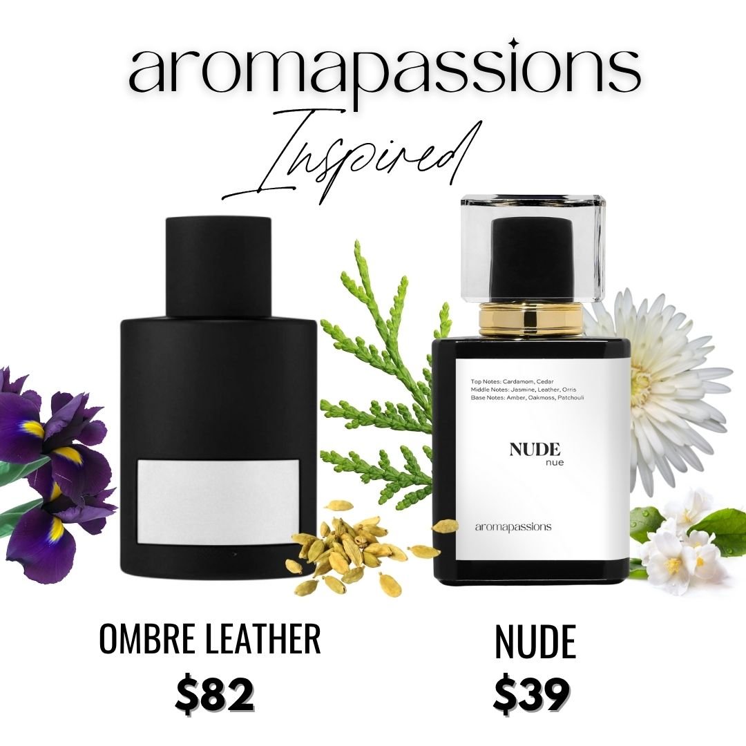 NUDE | Inspired by TOM FORD OMBRE LEATHER | Ombre Leather Dupe Pheromone Men Women Perfume | Cardamom Jasmine Patchouli Essential Oilss - aromapassions