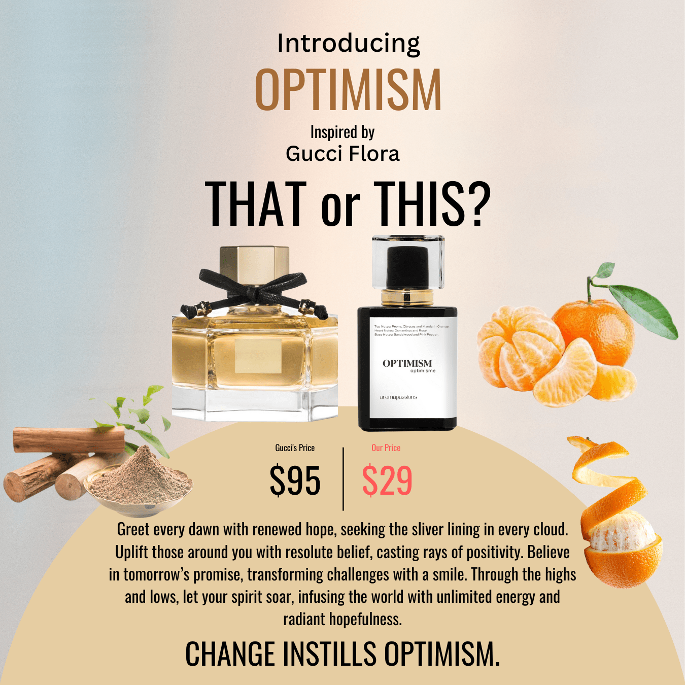 OPTIMISM | Inspired by GUCCI FLORA | Gucci Flora Dupe Pheromone Perfume - aromapassions