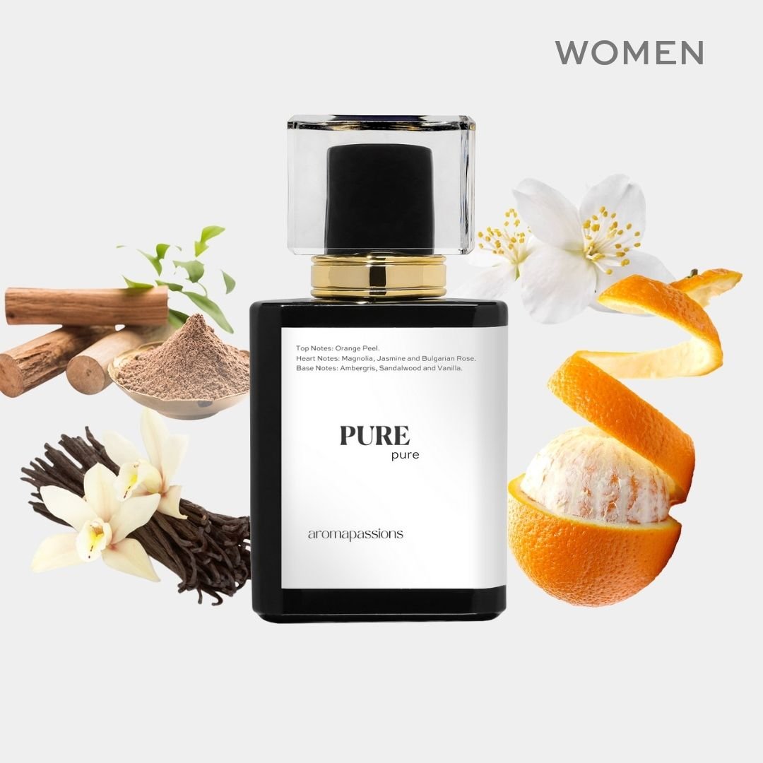PURE | Inspired by CREED LOVE IN WHITE | Narcissus Italian Jasmine Bulgarian Rose Sandalwood Vanilla Essential Oils | Love in White Dupe Pheromone Perfume - aromapassions