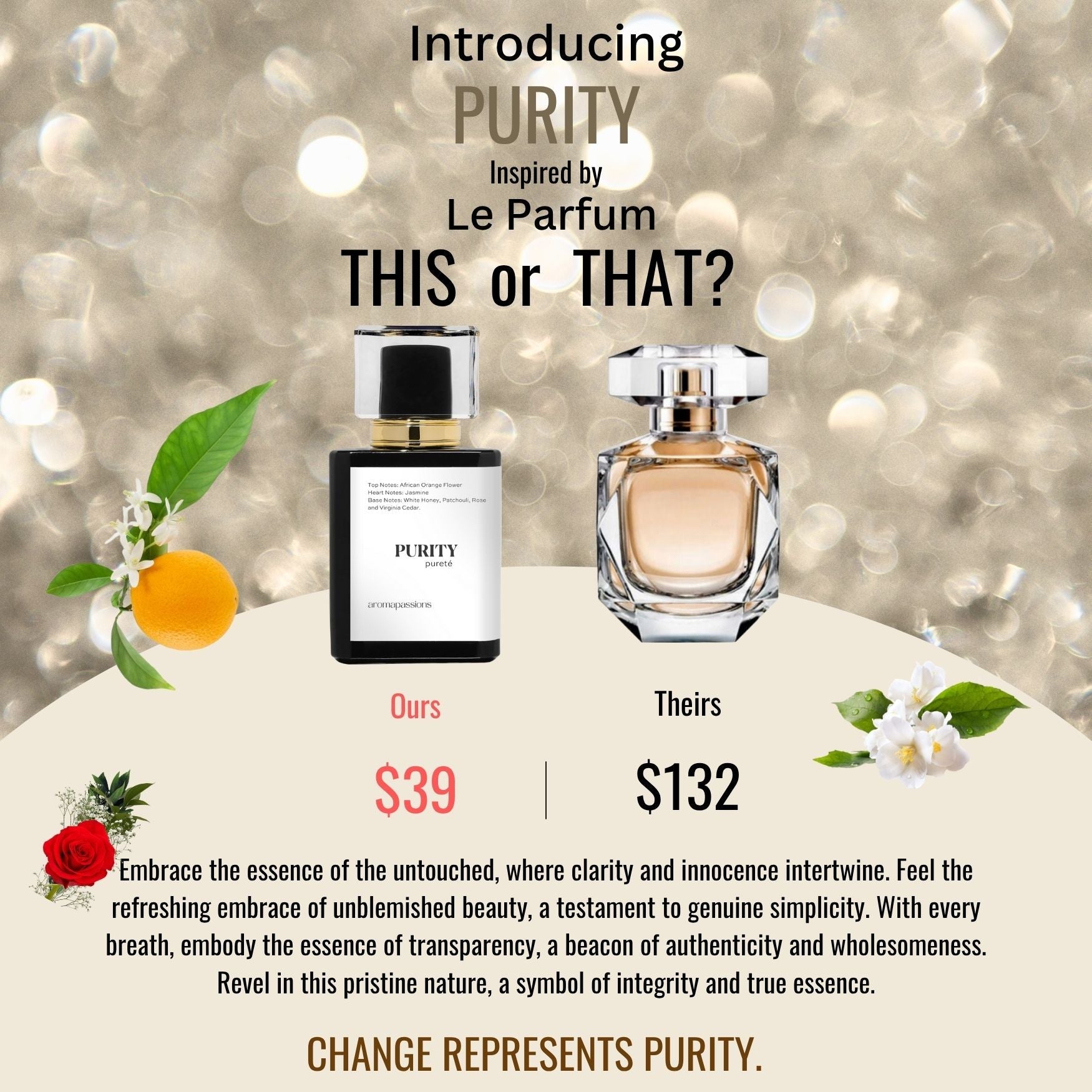 PURITY | Inspired by ELIE SAAB LE PARFUM | Le Parfum Dupe Pheromone Perfume - aromapassions